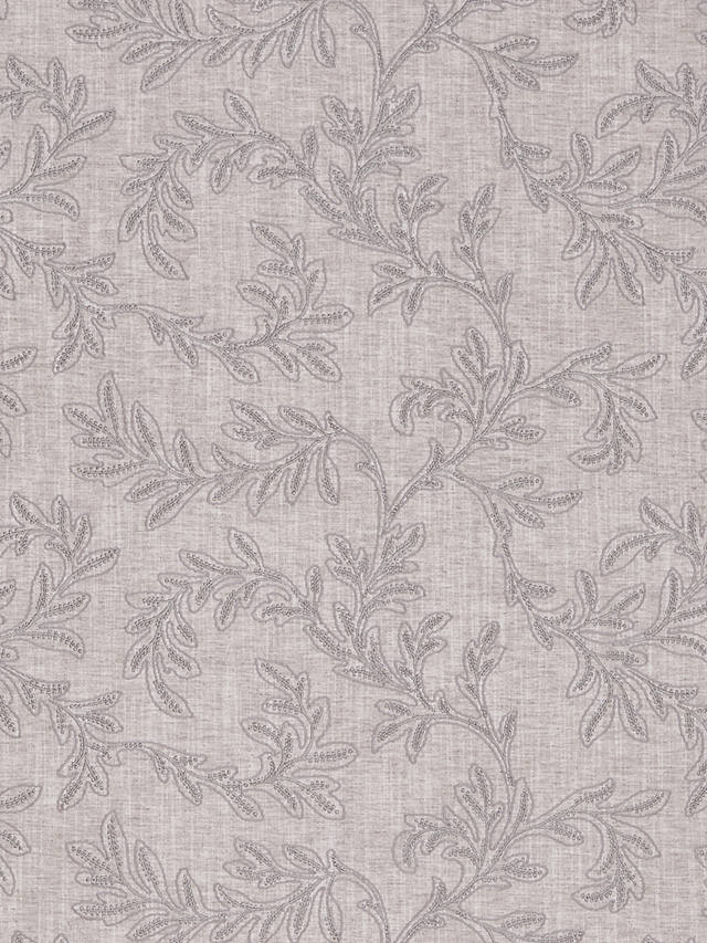 John Lewis & Partners Acanthus Embroidered Furnishing Fabric, Smoke