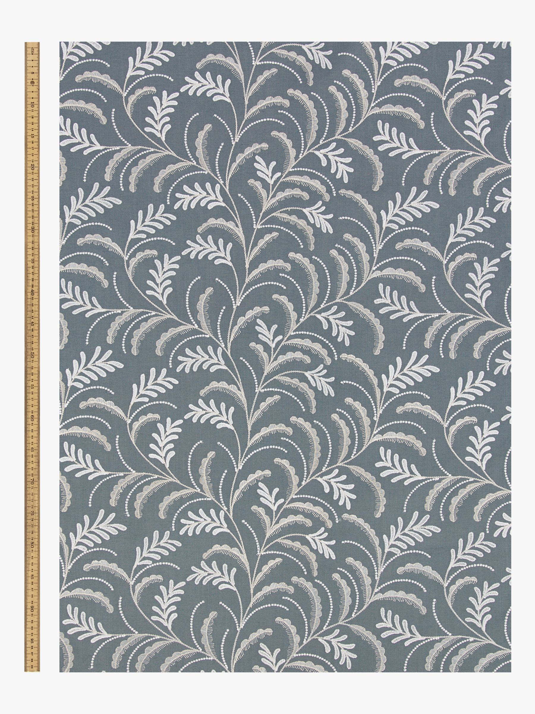 John Lewis Jouvene Embroidered Furnishing Fabric, Heritage Grey
