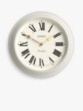 Jones Clocks Supper Club Roman Numeral Analogue Wall Clock, 40.5cm, Cream