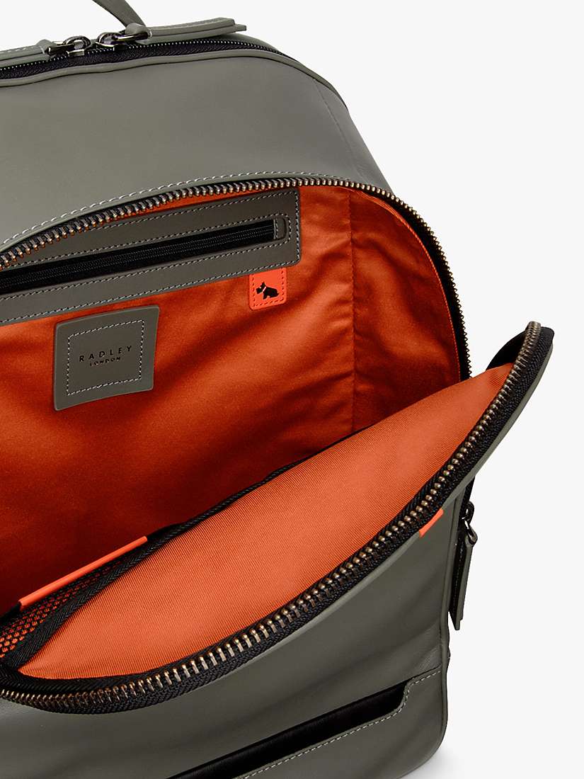 Buy Radley Cannon Street Medium Zip-Around Backpack, Green Online at johnlewis.com