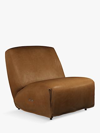 Frederico Range, Halo Federico Leather Motion Armchair, Hand Tipped Camel