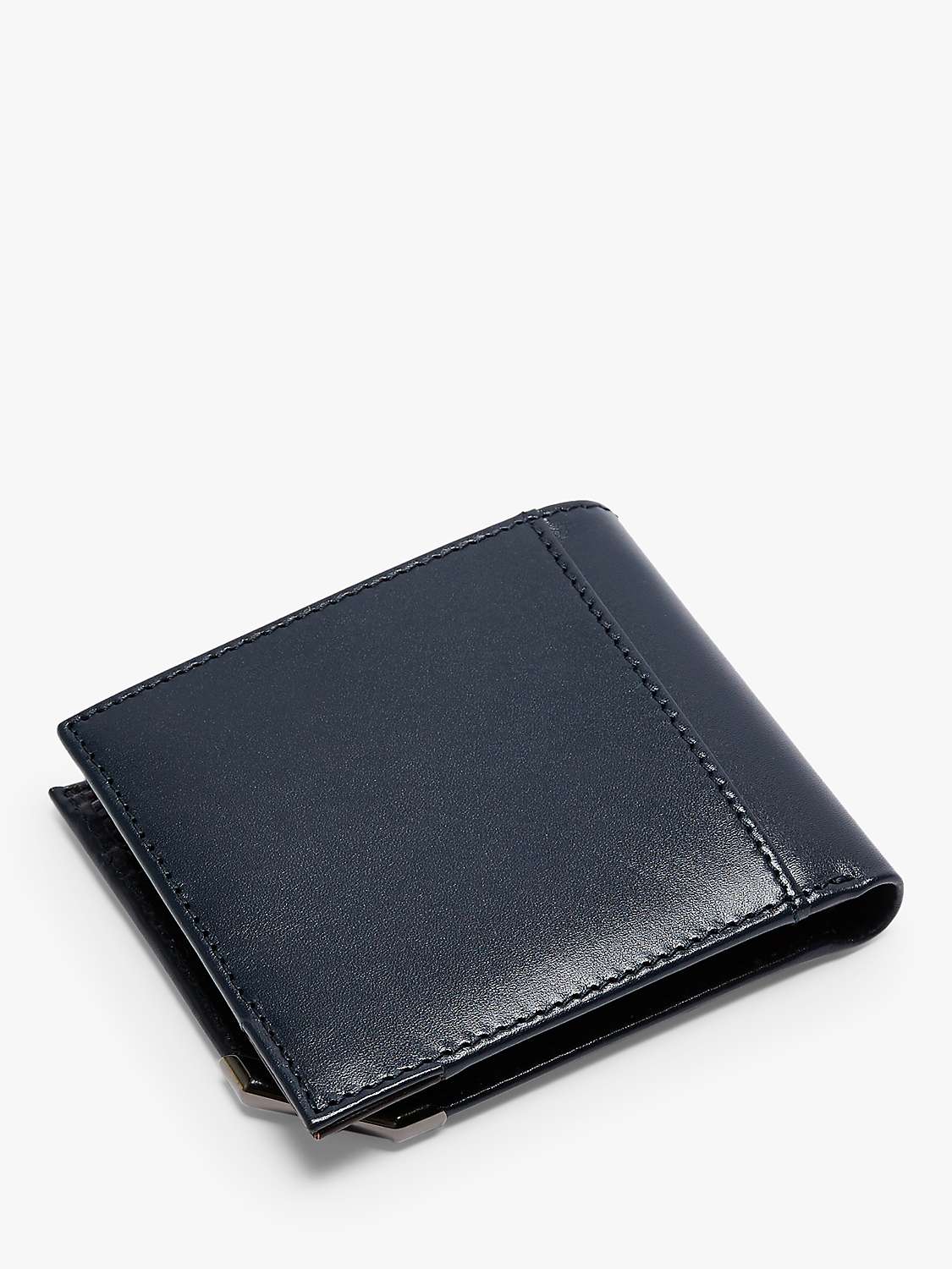 Buy Ted Baker Korning Leather Bifold Wallet, Navy Online at johnlewis.com