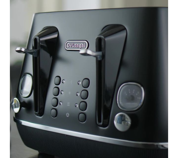 Delonghi Distinta Moments 4 Slice Toaster (Black) - JB Hi-Fi