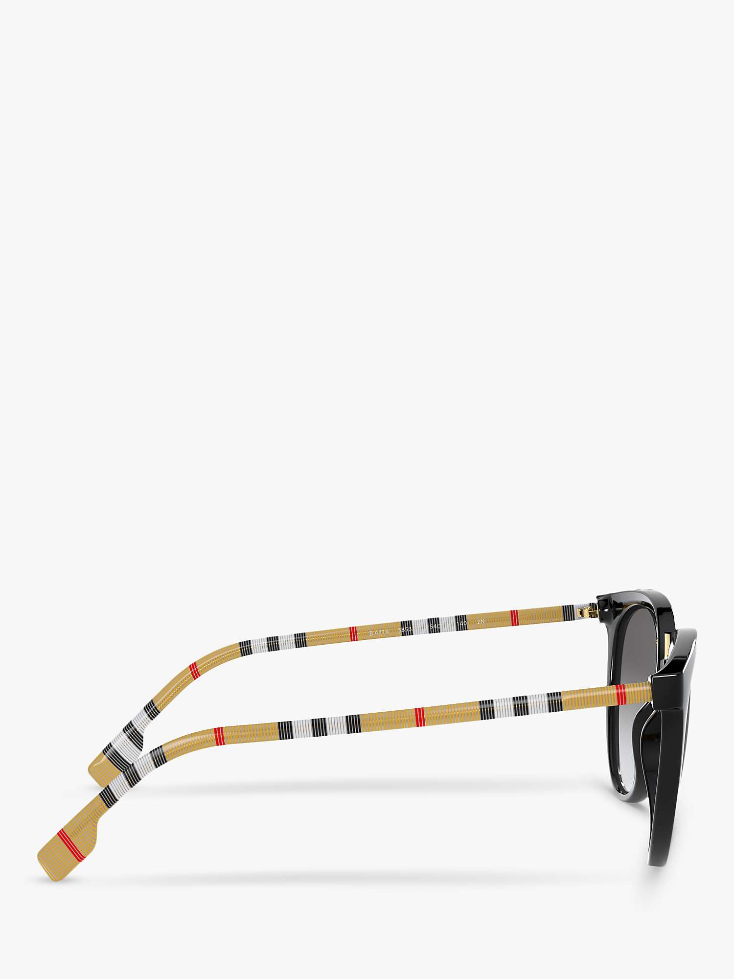 Buy Burberry BE4316 Women's Oval Sunglasses, Black/Grey Gradient Online at johnlewis.com