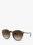 Emporio Armani EA4148 Women's Phantos Sunglasses, Shiny Havana