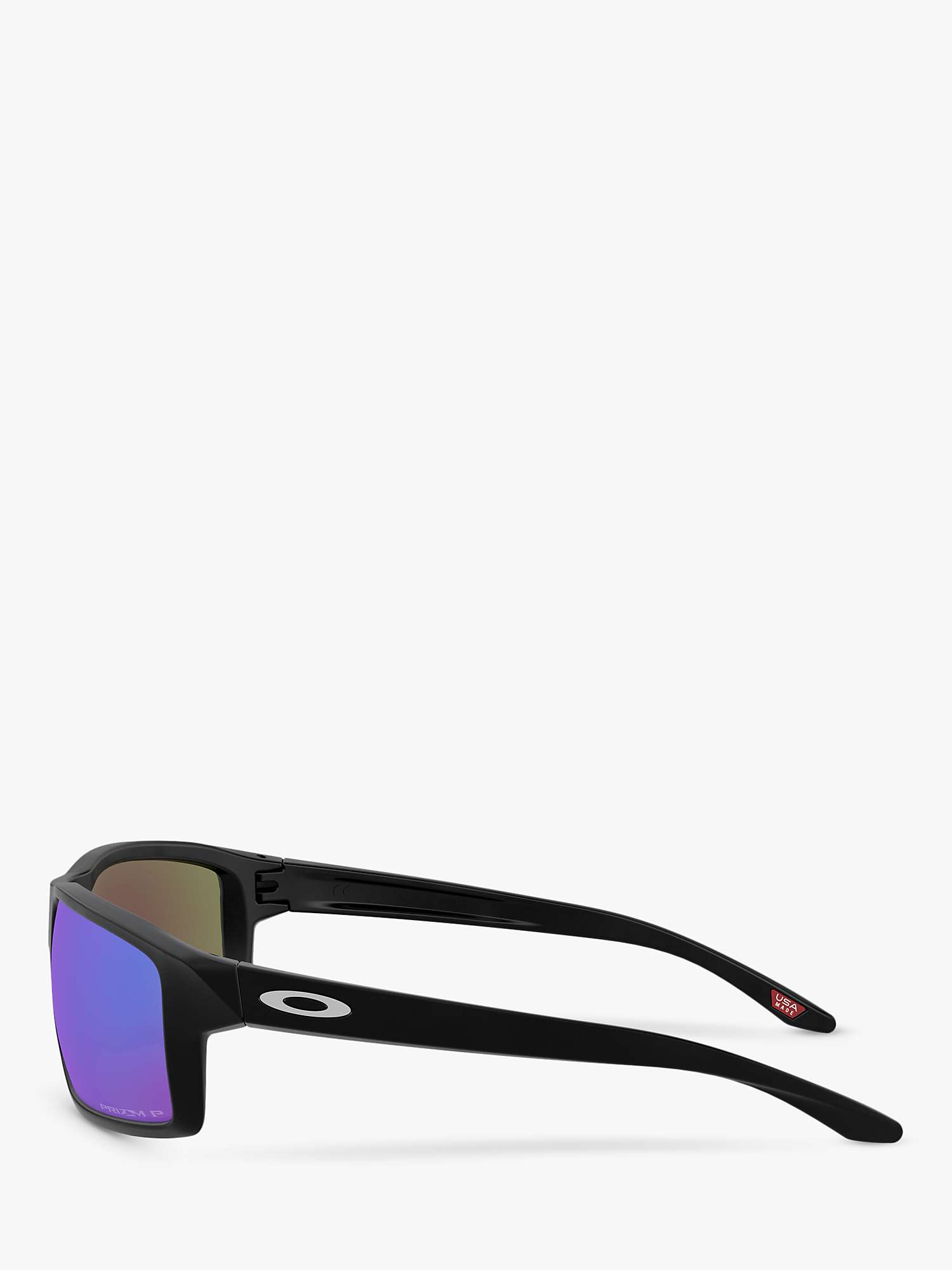 Buy Oakley OO9449 Men's Polarised Square Sunglasses, Matte Black Online at johnlewis.com
