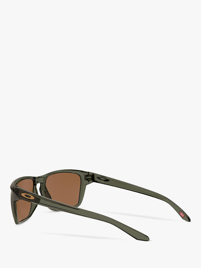 Oakley OO9448 Men's Sylas Prizm Rectangular Sunglasses, Olive/Tungsten