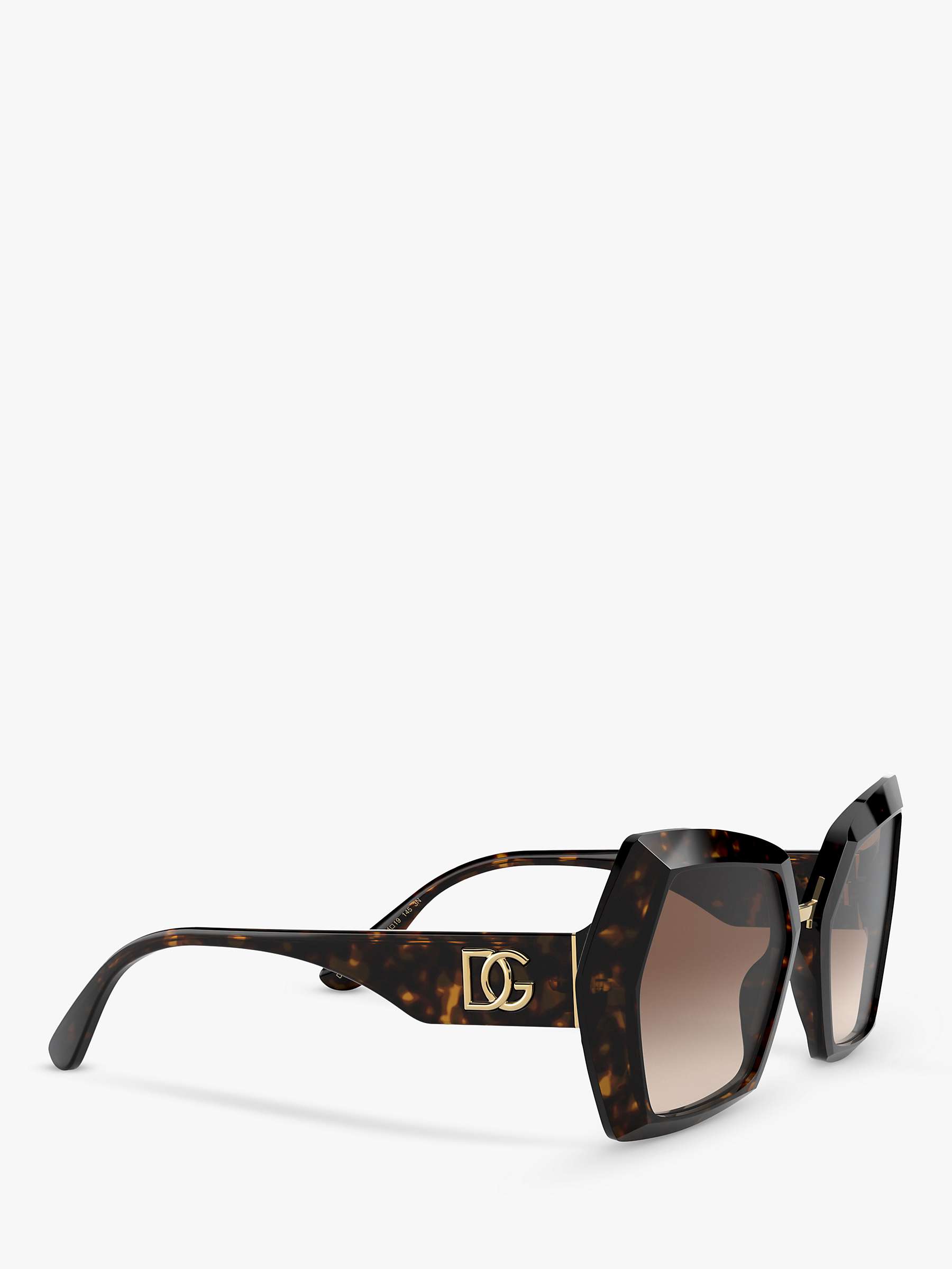 Buy Dolce & Gabbana DG4377 Women's Butterfly Sunglasses, Havana Online at johnlewis.com