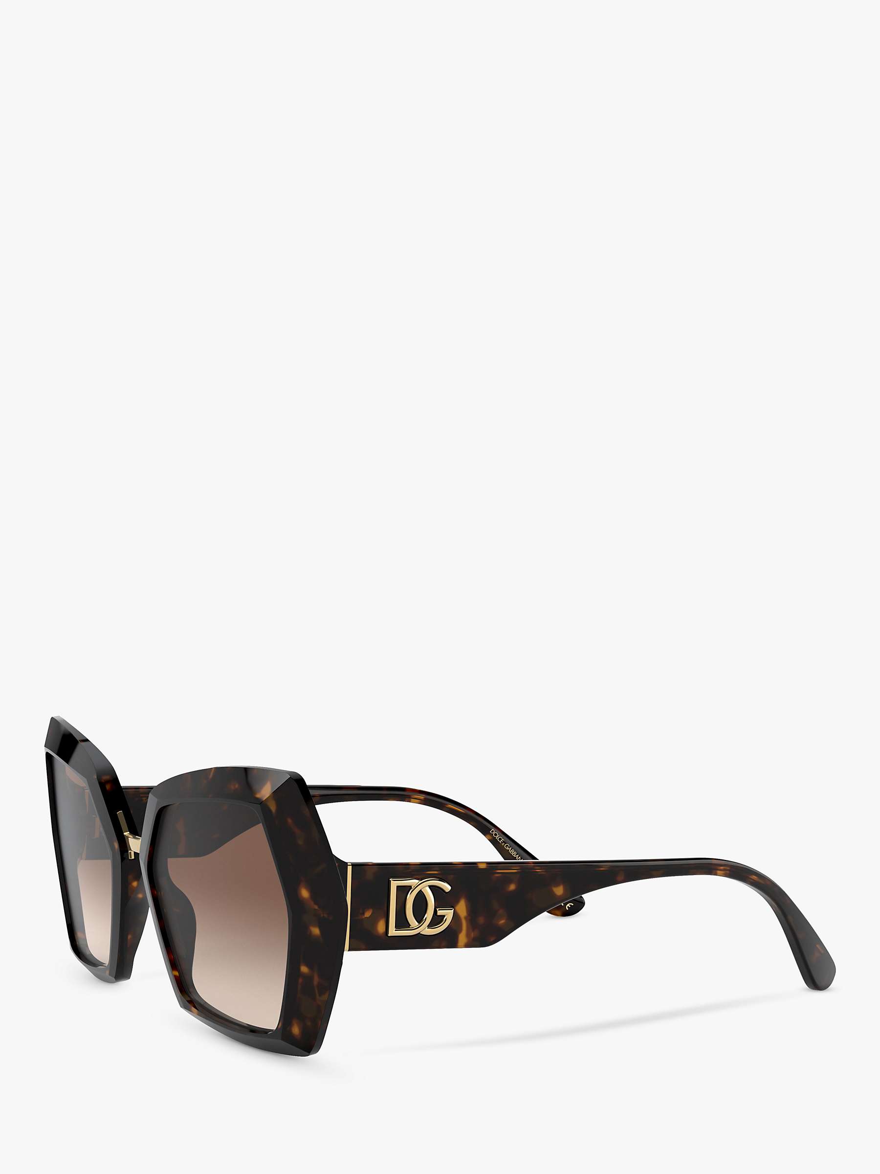 Buy Dolce & Gabbana DG4377 Women's Butterfly Sunglasses, Havana Online at johnlewis.com