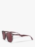 Ray-Ban RB4306 Unisex Oval Sunglasses, Bordeaux Havana/Dark Red