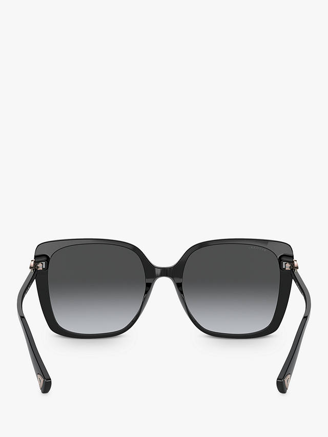 BVLGARI BV8225B Women's Polarised Square Sunglasses, Black
