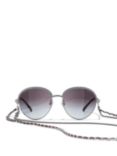 CHANEL Oval Sunglasses CH4242 Grey/Grey Gradient