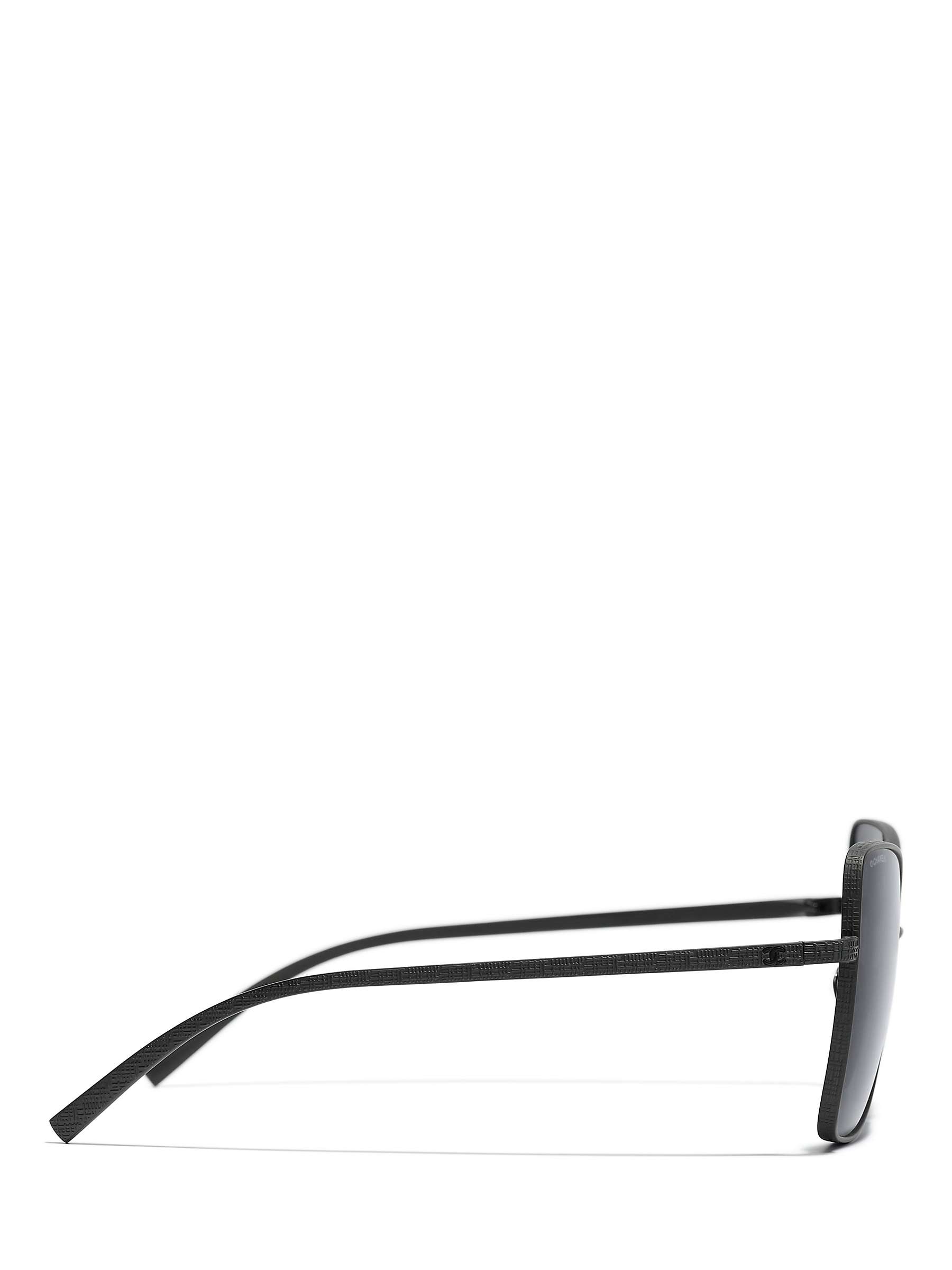 Buy CHANEL Irregular Sunglasses CH4263T Black/Grey Online at johnlewis.com