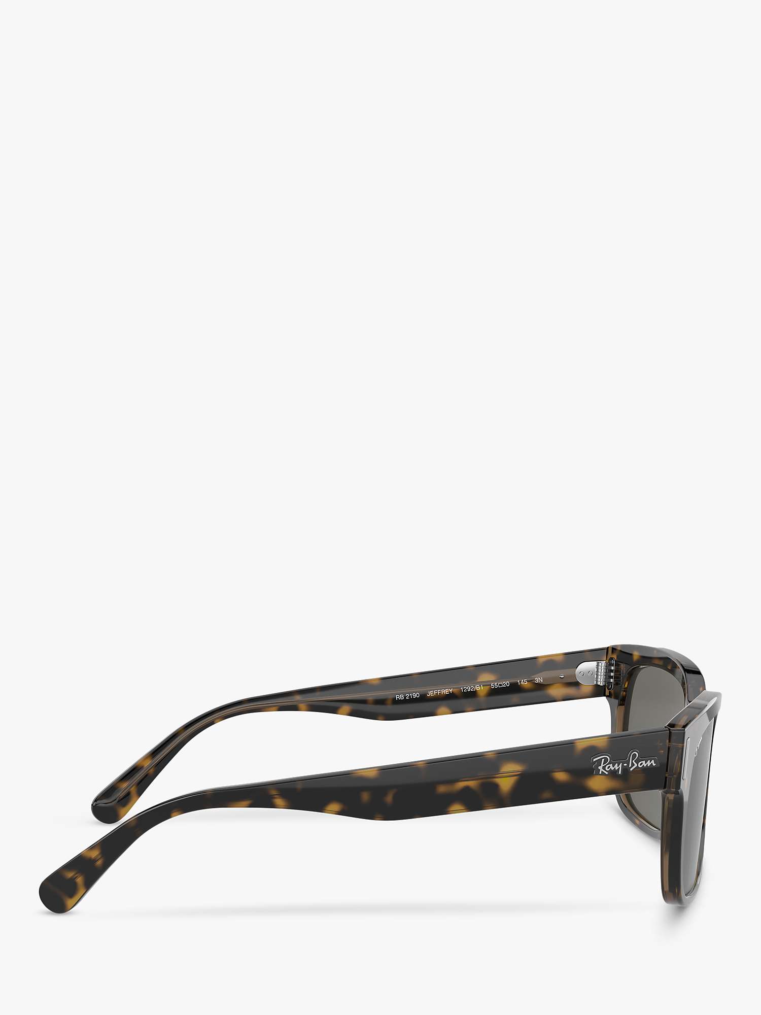 Buy Ray-Ban RB2190 Men's Square Sunglasses, Havana/Black Online at johnlewis.com