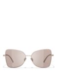 CHANEL Irregular Sunglasses CH4263T Pale Gold/Beige