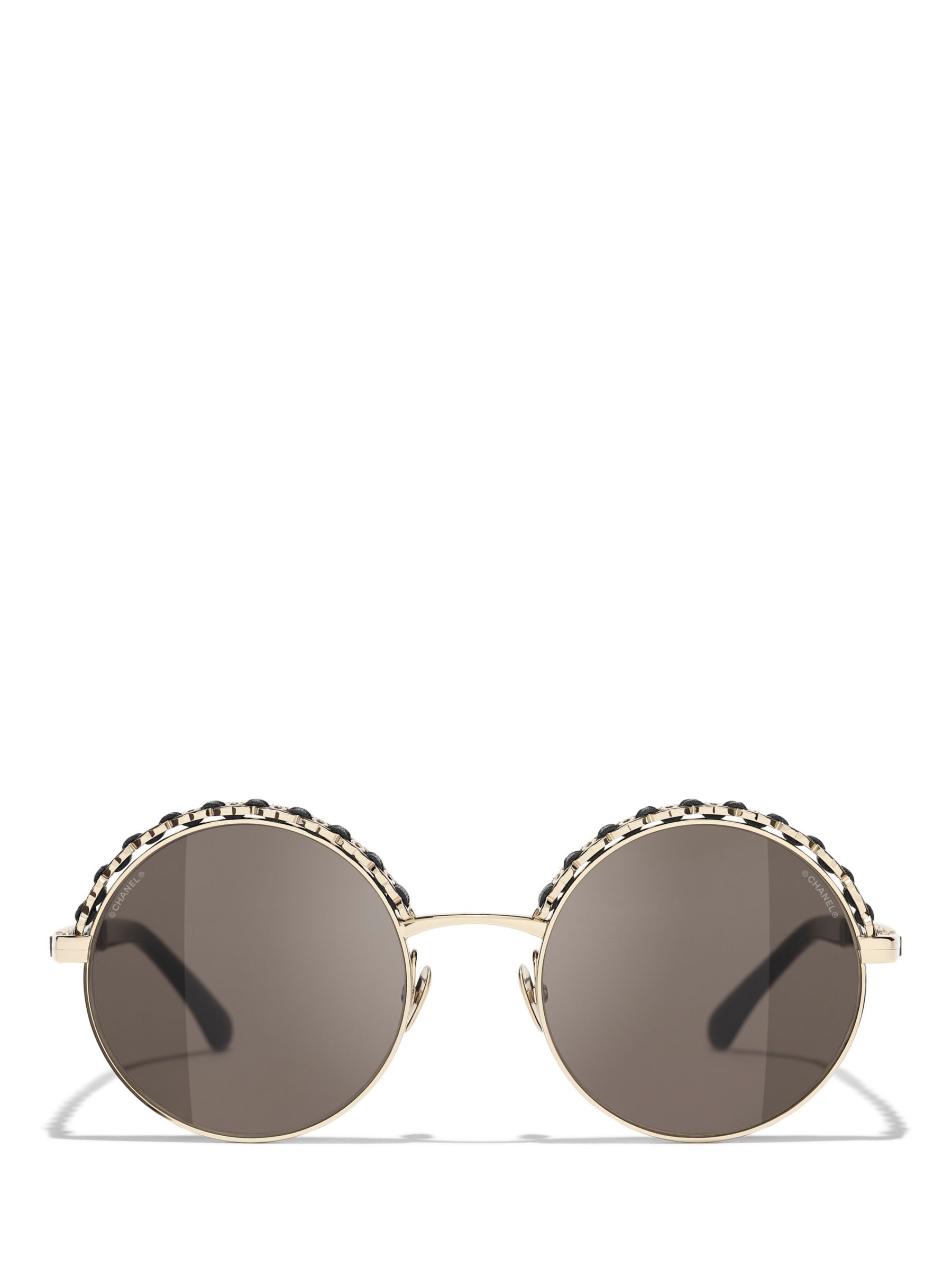 Chanel Vintage Spring Summer 1994 Iconic Runway Faux Pearl Round Sunglasses
