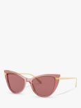 Dolce & Gabbana DG4381 Cat's Eye Sunglasses, Pink