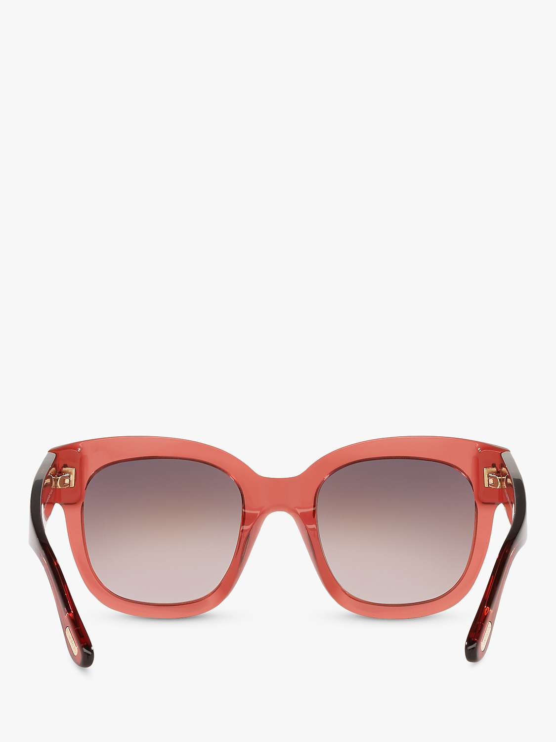 Buy TOM FORD 0TR001298 Women's Square Sunglasses, Pink Shiny Online at johnlewis.com