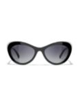 CHANEL Butterfly Sunglasses CH5432 Black/Grey Gradient