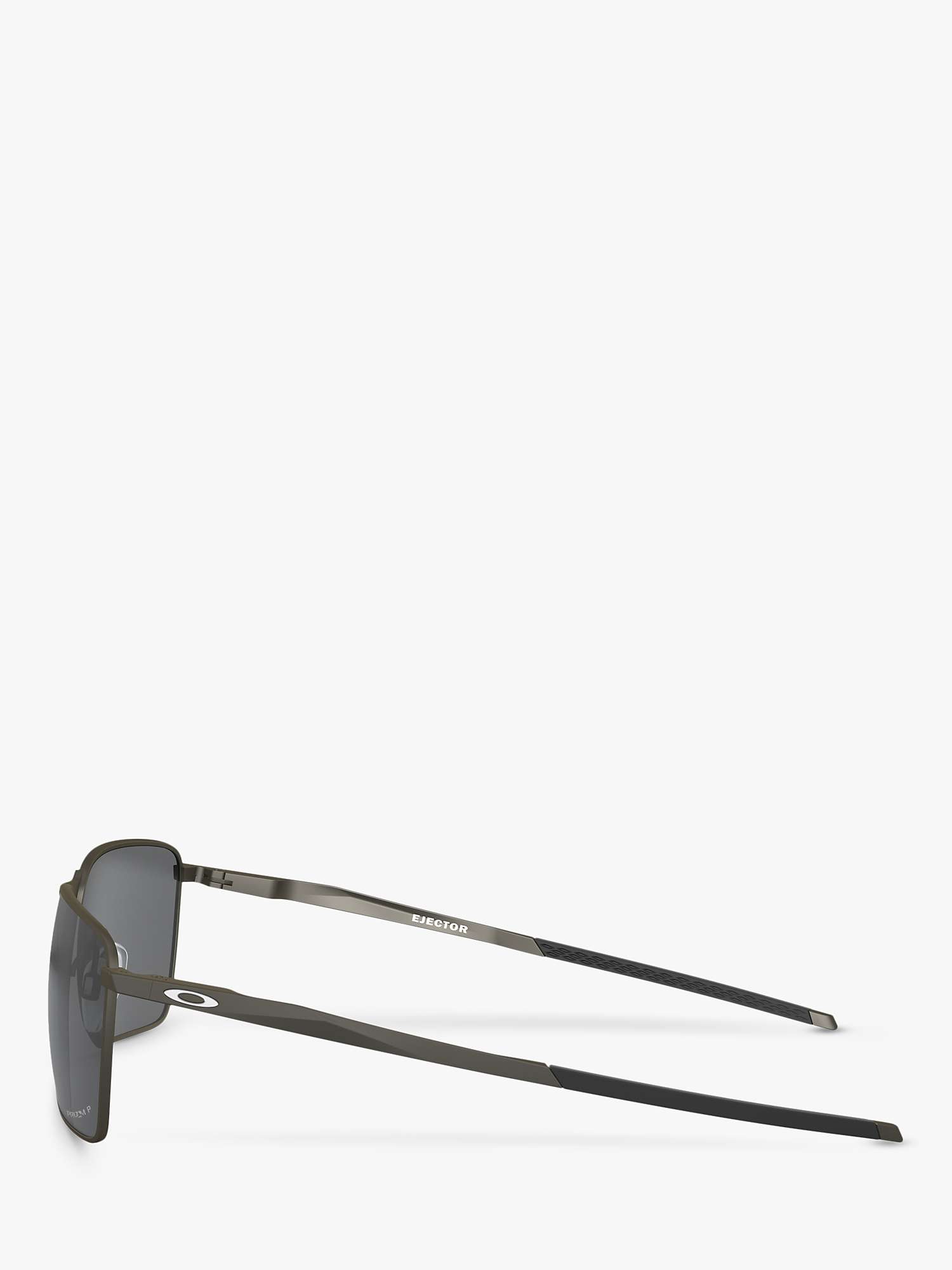 Buy Oakley OO4142 Men's Polarised Rectangular Sunglasses, Carbon Online at johnlewis.com
