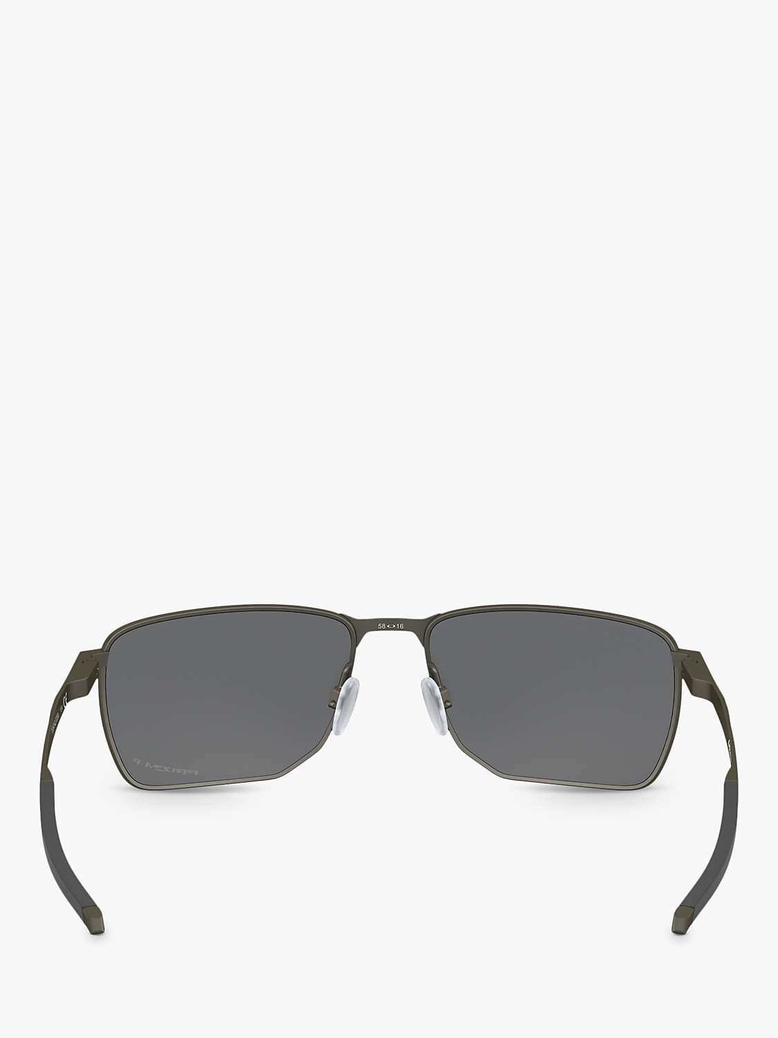 Buy Oakley OO4142 Men's Polarised Rectangular Sunglasses, Carbon Online at johnlewis.com