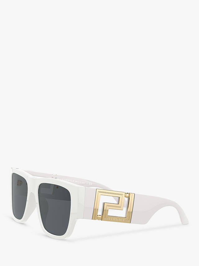 Versace VE4403 Men's Rectangular Sunglasses, White