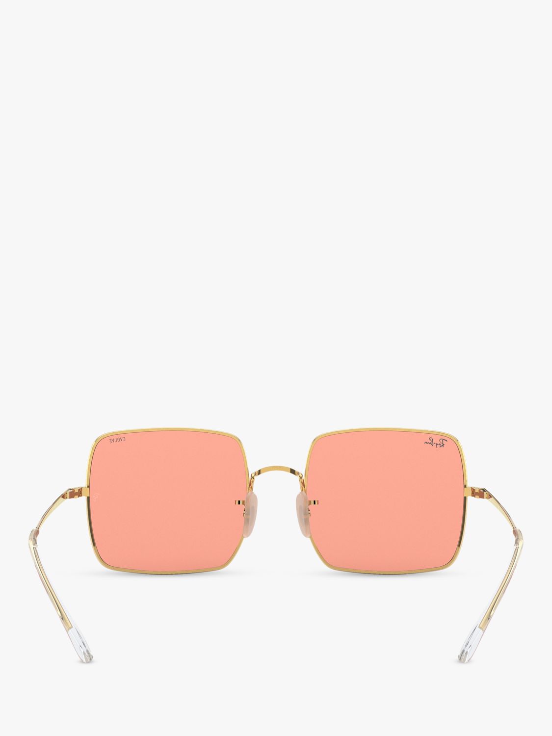 Buy Ray-Ban RB1971 Unisex Square Sunglasses, Gold/Pink Online at johnlewis.com