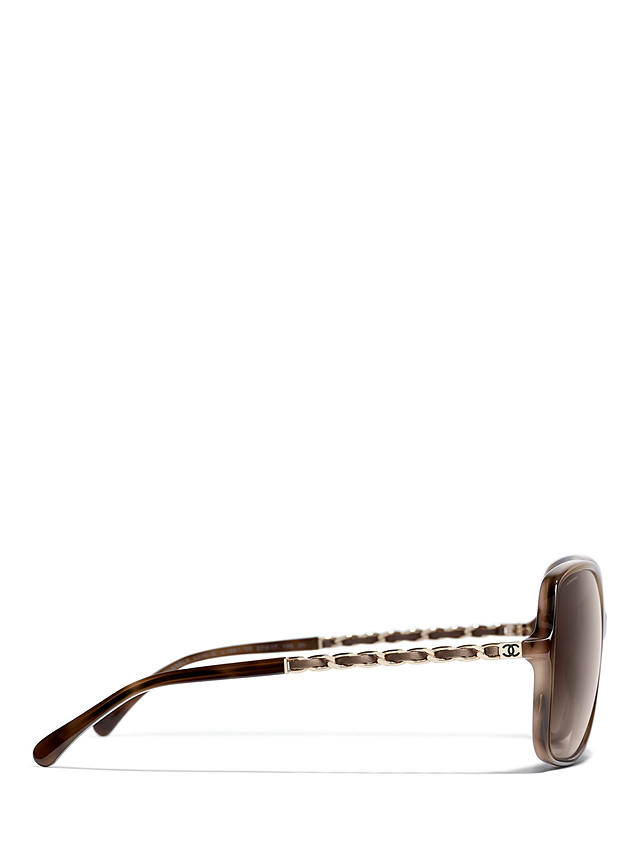 CHANEL Square Sunglasses CH5210Q Brown/Brown Gradient