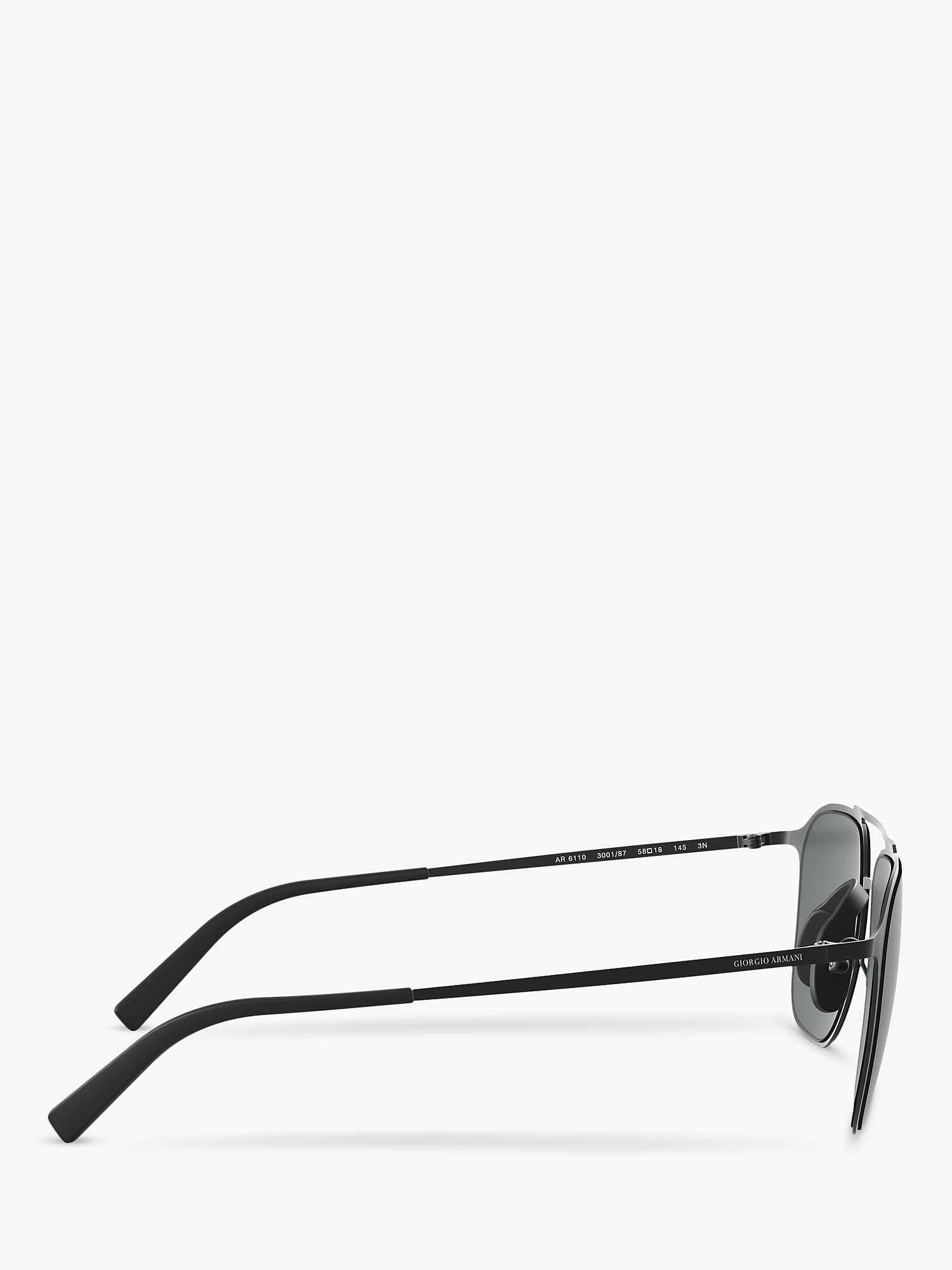 Buy Giorgio Armani AR6110 Men's Square Sunglasses Online at johnlewis.com