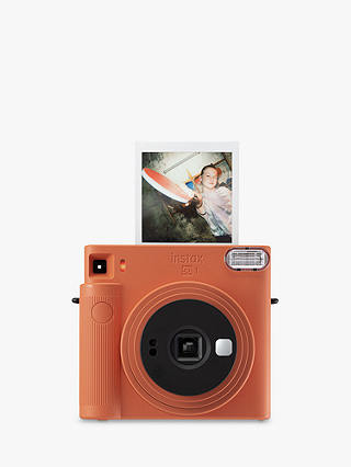 Fujifilm Instax SQUARE SQ1 Instant Camera with Selfie Mode, Built-In Flash & Hand Strap, Terracotta Orange