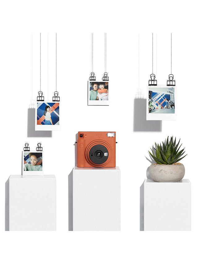 Fujifilm Instax SQUARE SQ1 Instant Camera with Selfie Mode, Built-In Flash & Hand Strap, Terracotta Orange