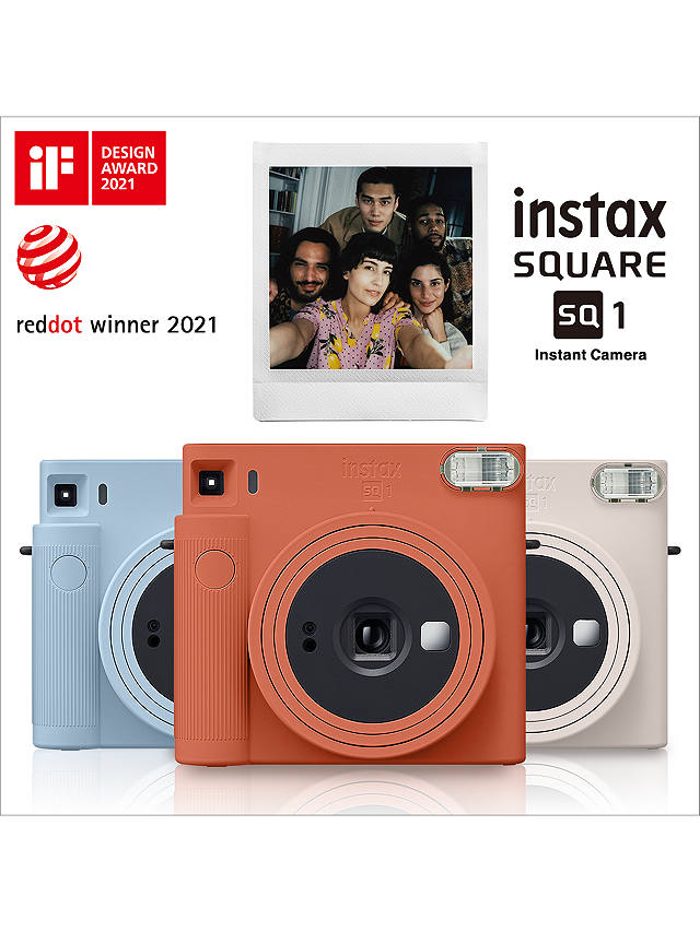 Fujifilm Instax SQUARE SQ1 Instant Camera with Selfie Mode, Built-In Flash & Hand Strap, Glacier Blue