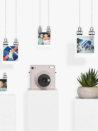 Fujifilm Instax SQUARE SQ1 Instant Camera with Selfie Mode, Built-In Flash & Hand Strap, Chalk White