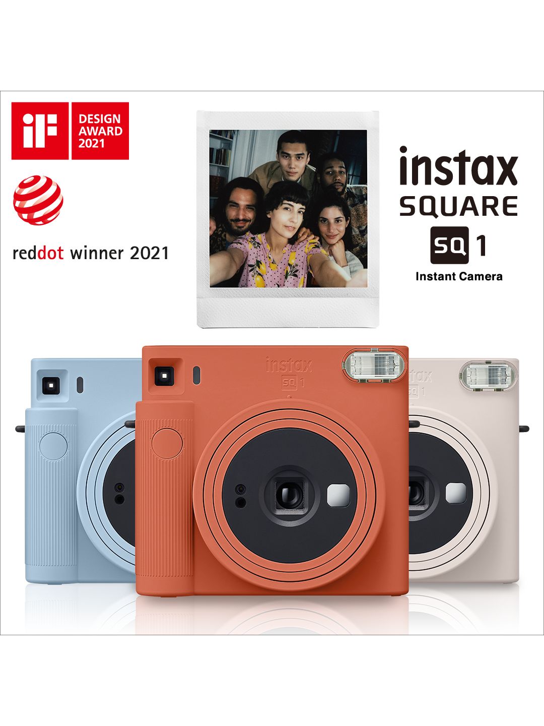 Fujifilm Instax Square SQ1 Instant Camera (Glacier Blue) Bundle with Square  Film Twin Pack (20 Exposures) and Square Camera Case (3 Items)