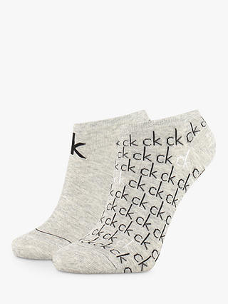 Calvin Klein Callie Liner Trainer Socks, Pack of 2, Grey