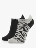 Calvin Klein Leopard Liner Socks, Pack of 2