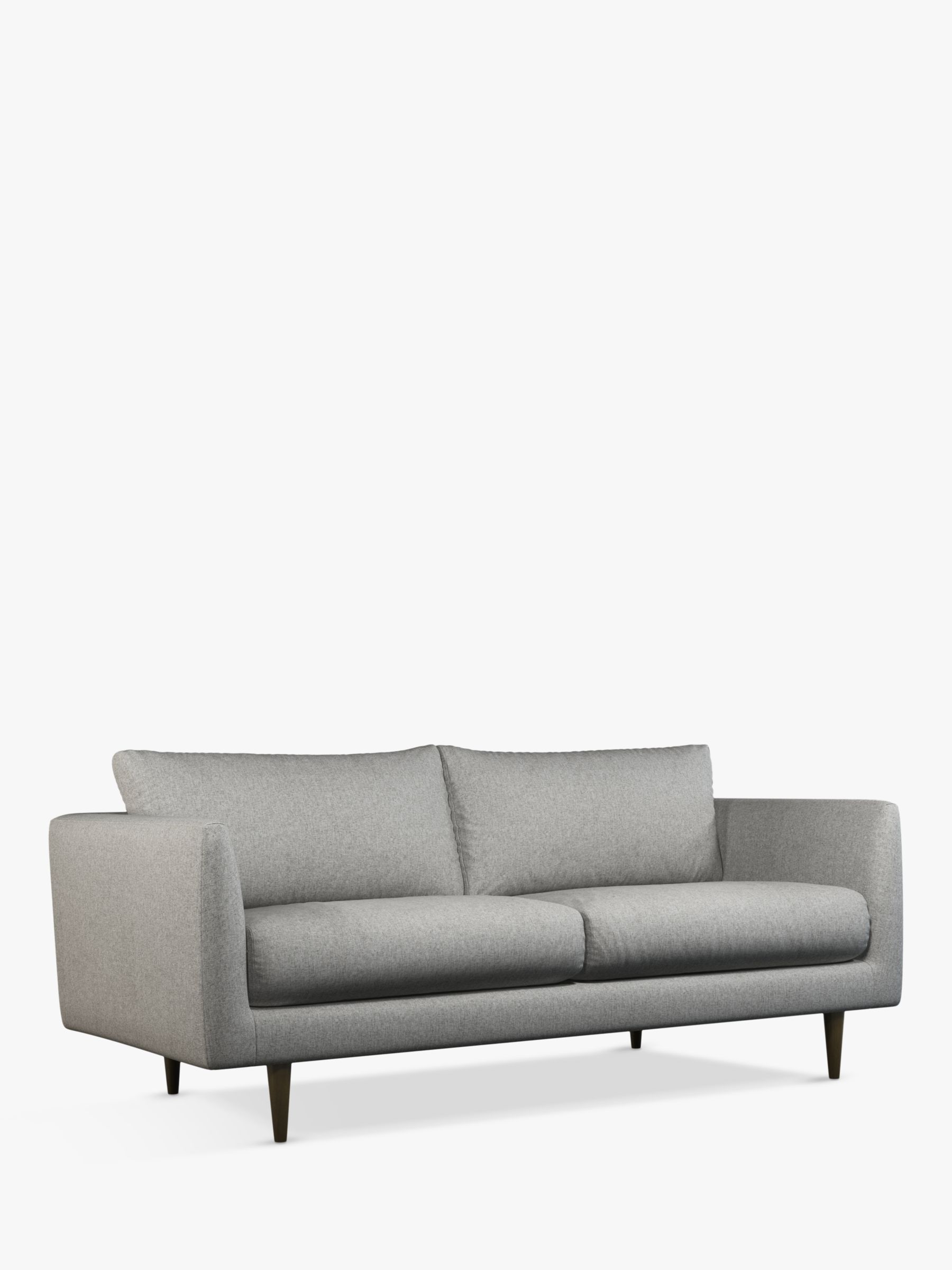 Latimer Range, John Lewis + Swoon Latimer Medium 2 Seater Sofa, Cinder Grey Wool
