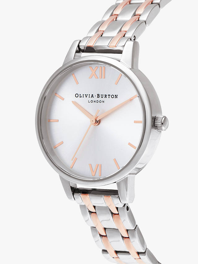 Olivia Burton Women's England Bracelet Strap Watch, Multi/Silver Ob16en01