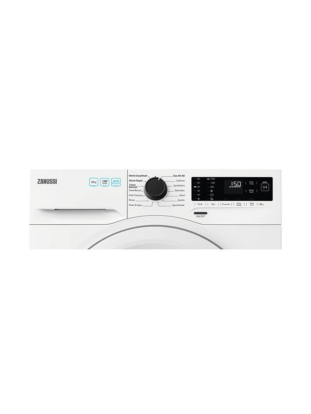 Buy Zanussi ZWF144A2PW Freestanding Washing Machine, 10kg Load, 1400rpm Spin, White Online at johnlewis.com