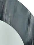 Där Mehera Marble Texture Round Wall Mirror, 80cm, Grey