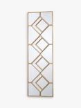 Där Kipton Decorative Rectangular Wall Mirror, 98 x 30cm, Gold