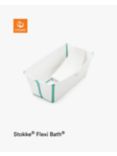 Stokke Flexi Bath Baby Bath and Flexi Bath Newborn Support Bundle, White/Sandy Beige