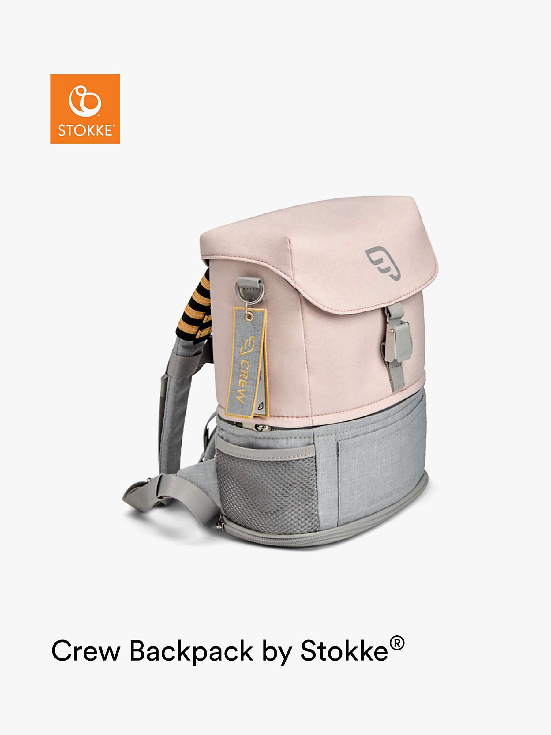 Buy Stokke JetKids Crew Travel Backpack, Pink Lemonade Online at johnlewis.com