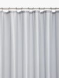 John Lewis & Partners Silver Shimmer Recycled Polyester Shower Curtain
