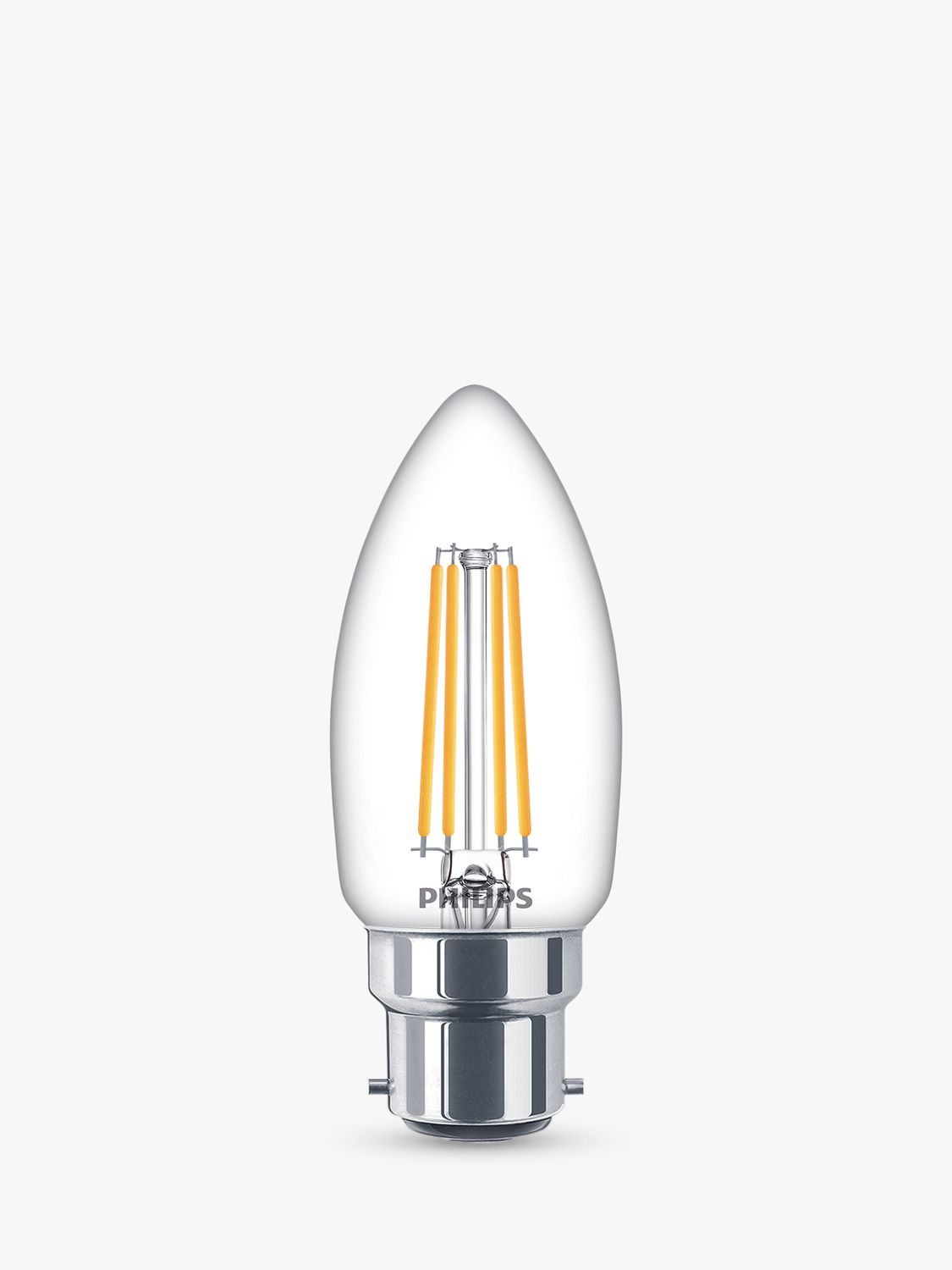 Photo of Philips 4.3w b22 bc led candle bulb clear