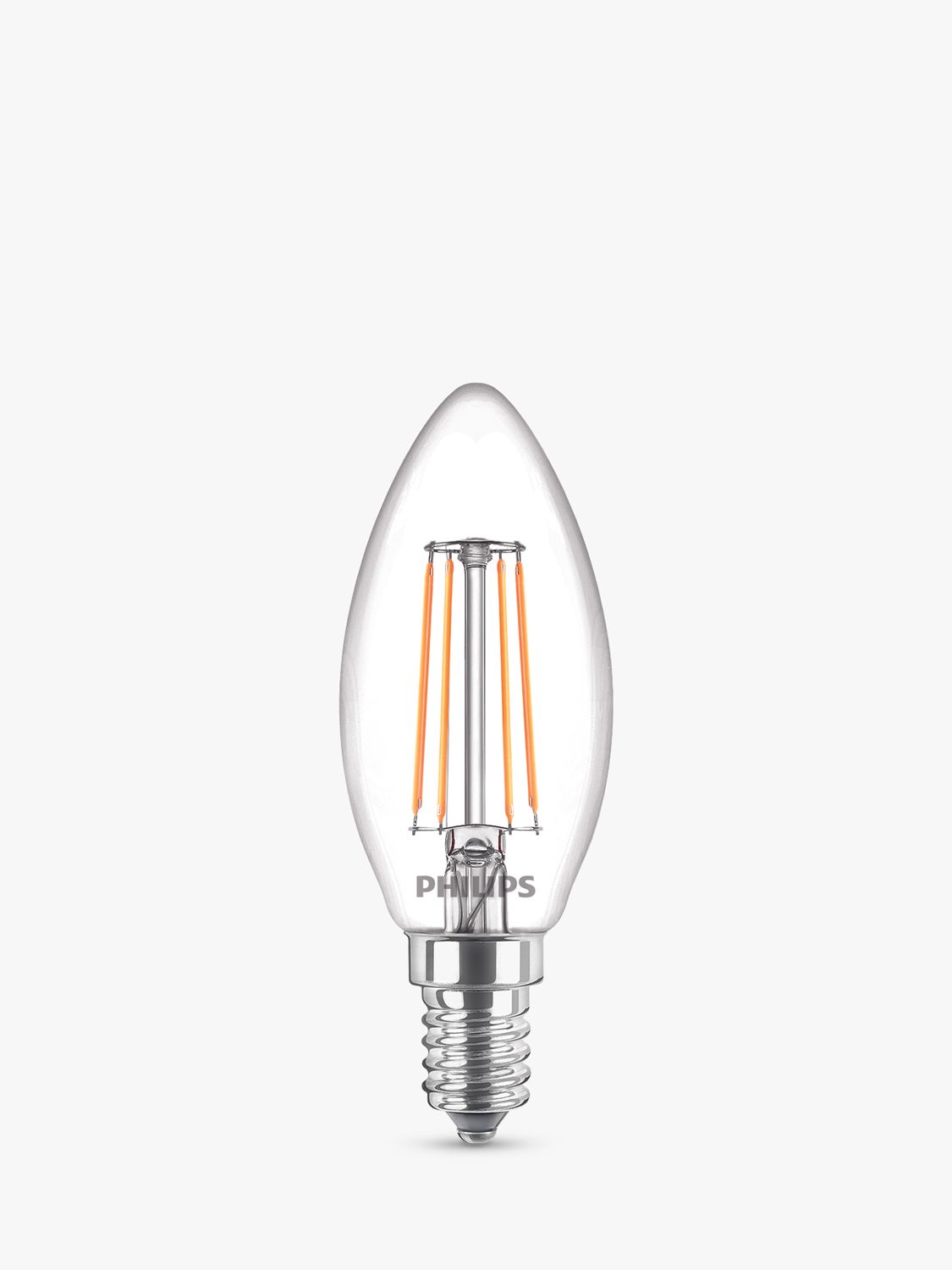 Photo of Philips 4.3w e14 ses led non-dimmable candle bulb clear