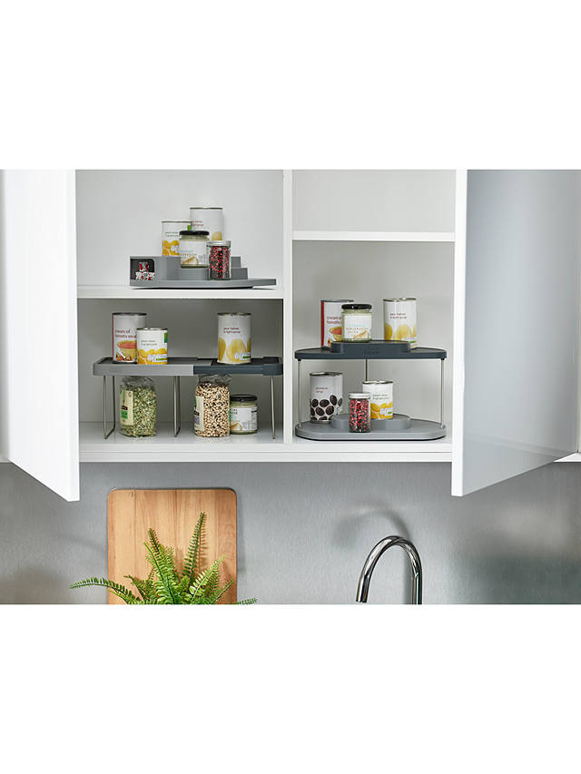 Joseph Joseph CupboardStore Expandable Shelf Organiser, Grey