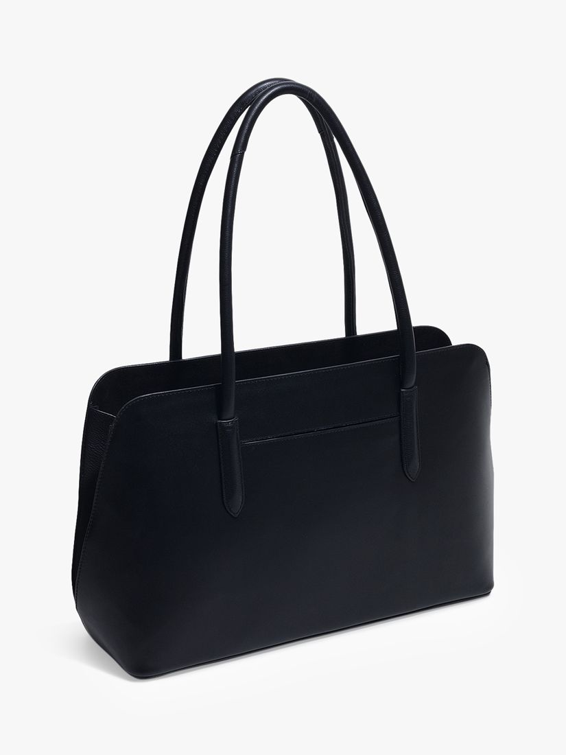 Buy Radley Liverpool Street 2.0 Large Leather Shoulder Bag, Black Online at johnlewis.com