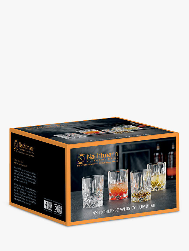 Nachtmann Noblesse Crystal Cut Glass Tumblers, Set of 4, 295ml, Clear