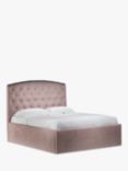 John Lewis Rouen Ottoman Storage Upholstered Bed Frame, King Size, Deep Velvet Heather